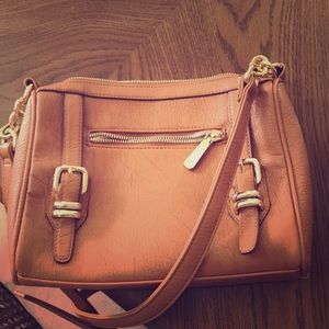 Charming Charlie satchel with matching wallet